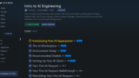 Intro to AI Engineering