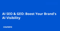 AI SEO & GEO: Boost Your Brand's AI Visibility Professional Certificate Build AI-Powered SEO Visibility Skills.