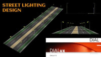 Street Lighting design using DIALux 4.13