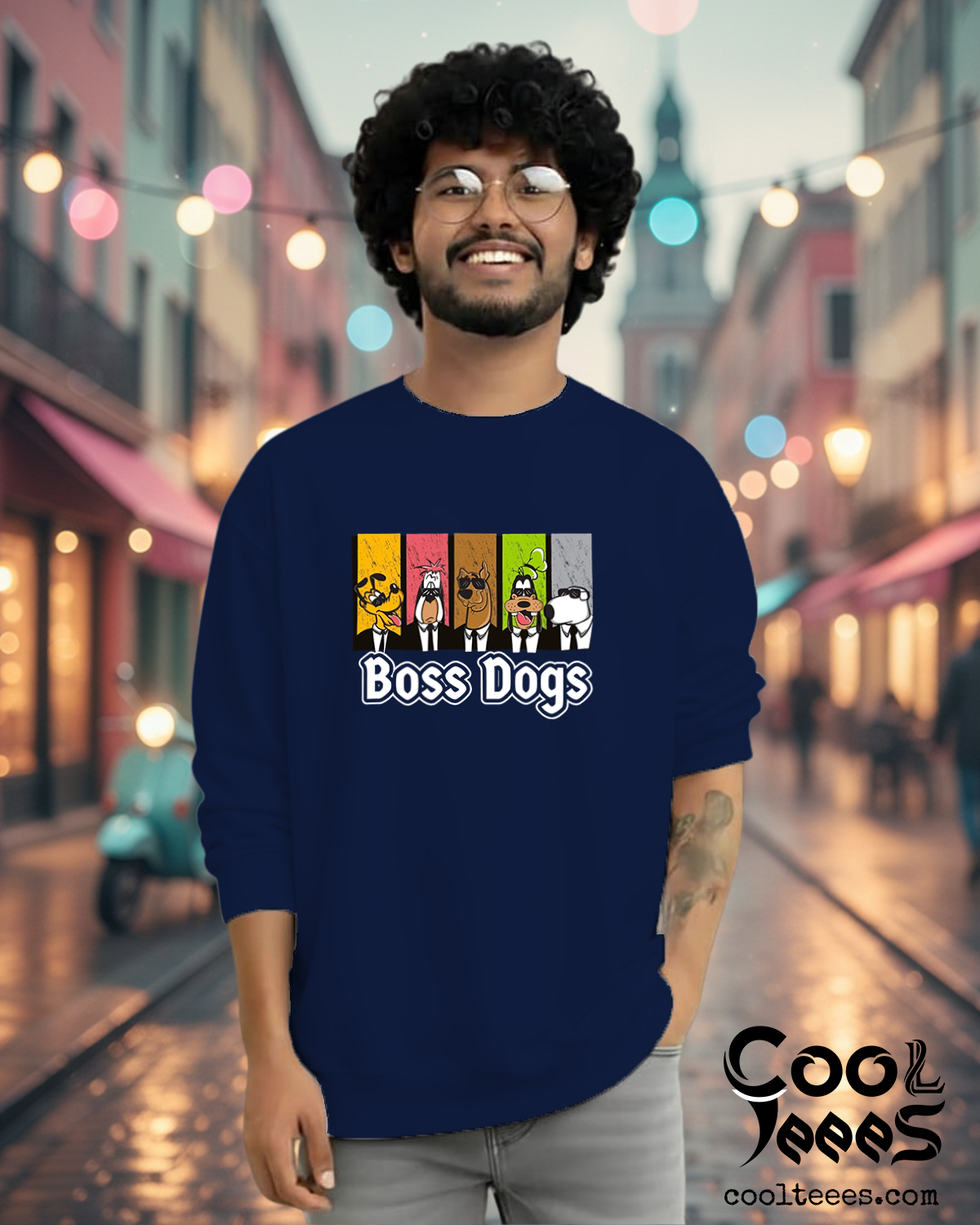 Boss Dog Oversized Graphic Sweatshirts – Black Streetwear Cotton | CoolTeees 0