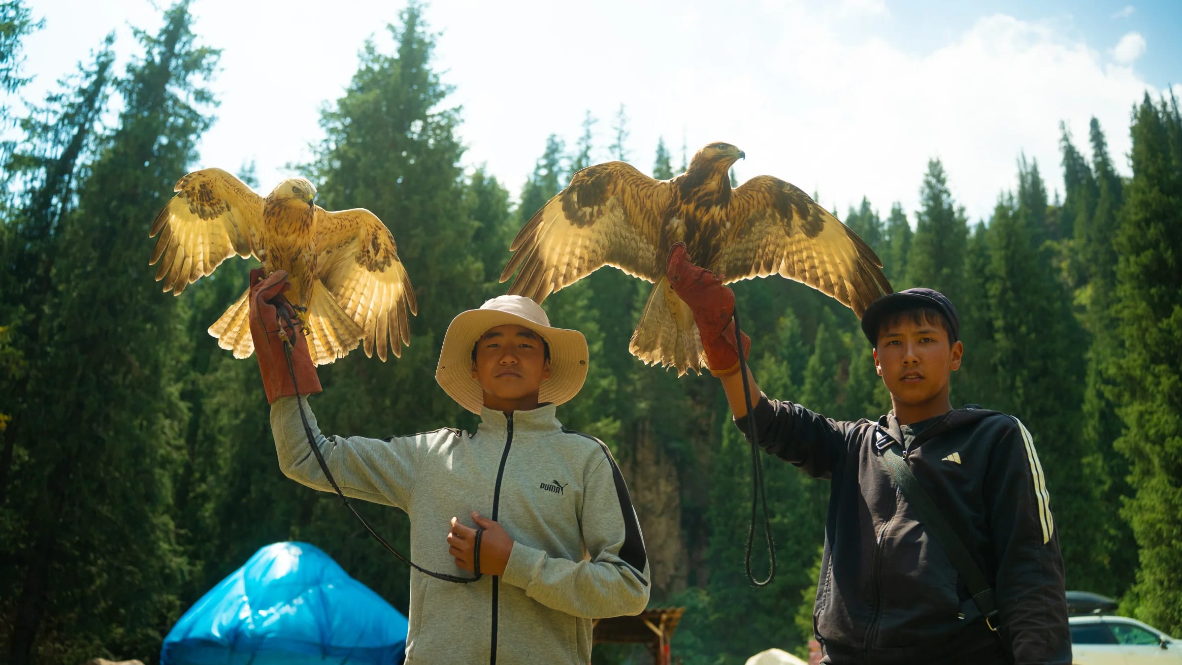 Wide beach panorama along the pristine shoreline