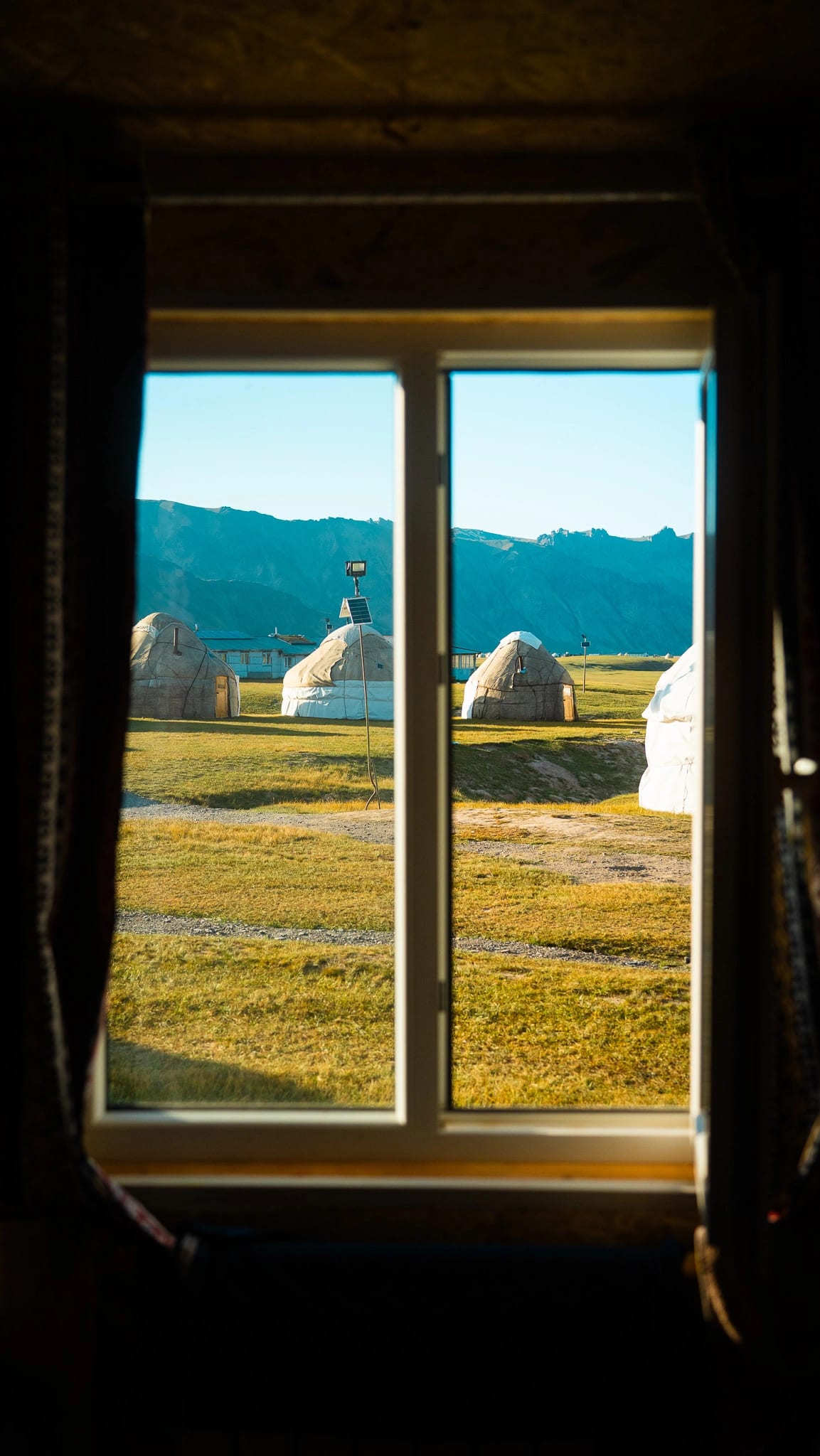 Snow-capped peaks surrounding the canyon