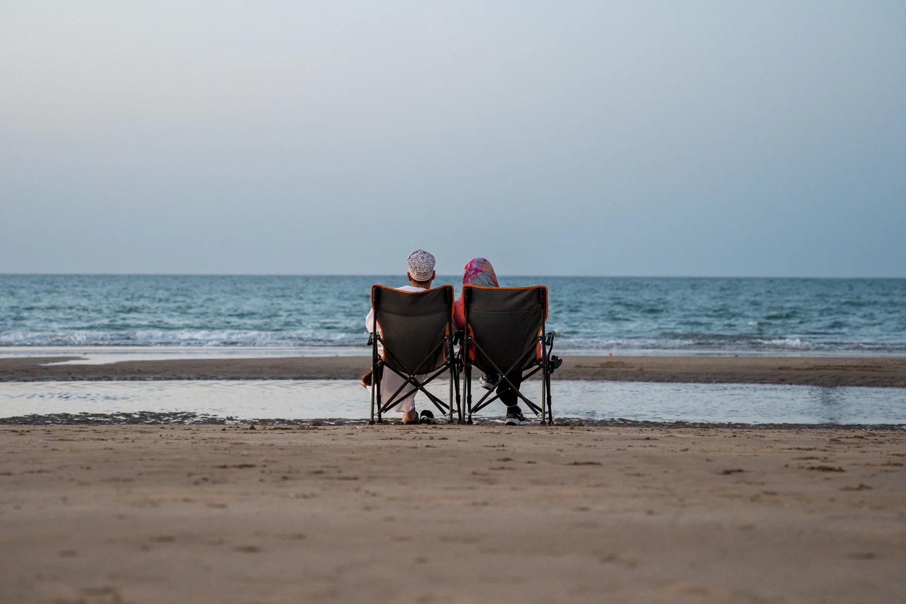 Grandparents at Qurum Beach