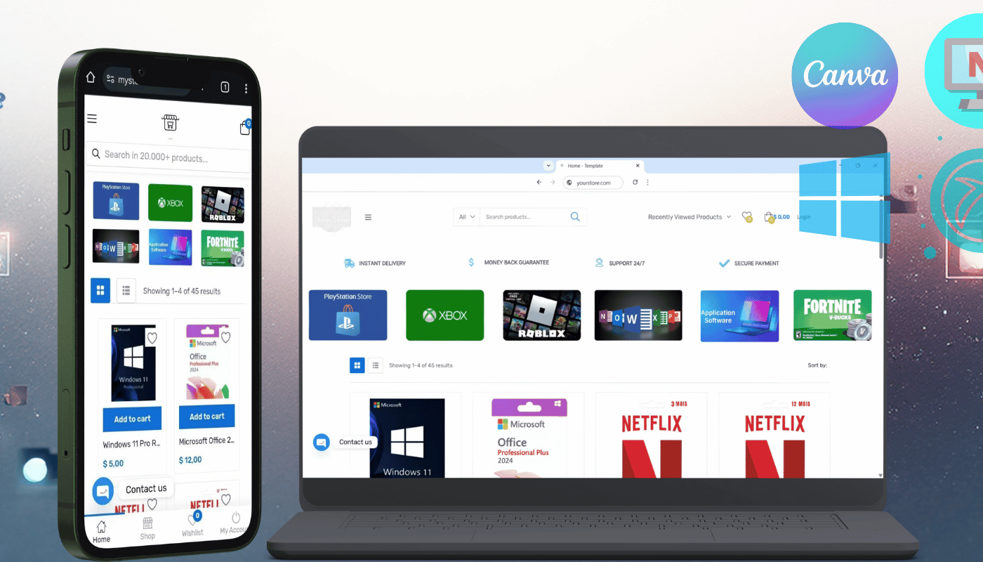 Digital storefront preview