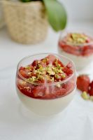 panna cotta au thé et saveurs d'orient