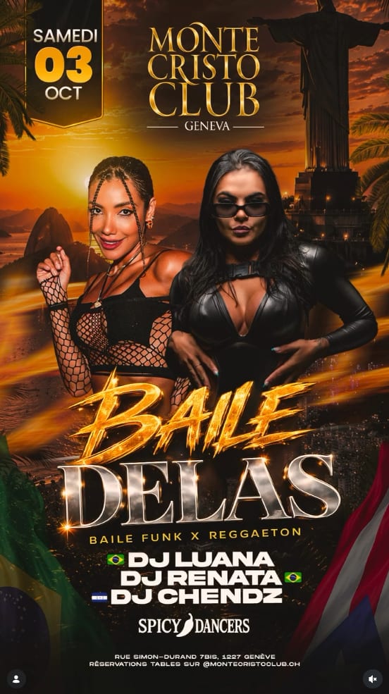 Affiche de l'événement BAILE DELAS, DJ set le 3 octobre 2026.
