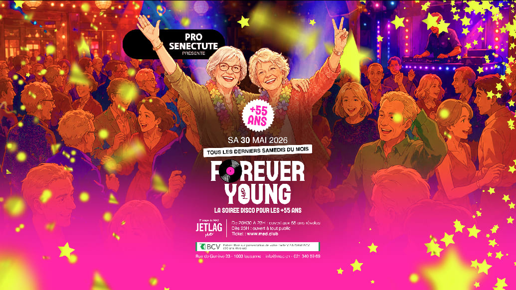 Affiche de l'événement FOREVER YOUNG, Soirée à thème le 30 mai 2026.