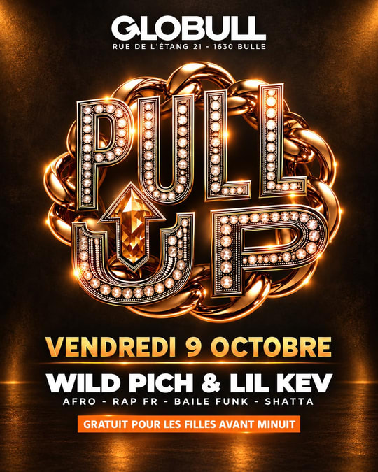 Affiche de l'événement Pull Up!, Soirée à thème le 9 octobre 2026.
