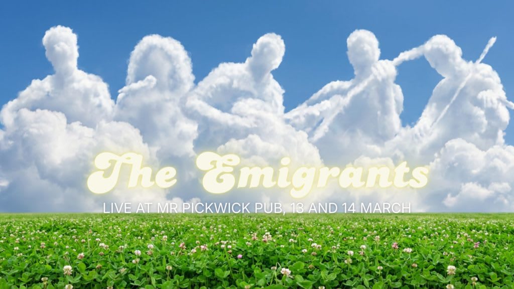 Affiche de l'événement The Emigrants, Concert le 14 mars 2026.