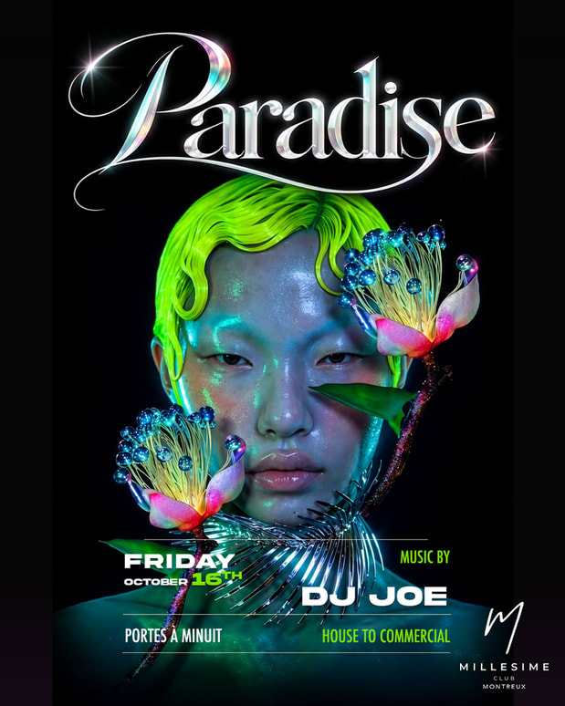 Affiche de l'événement PARADISE, DJ set le 16 octobre 2026.