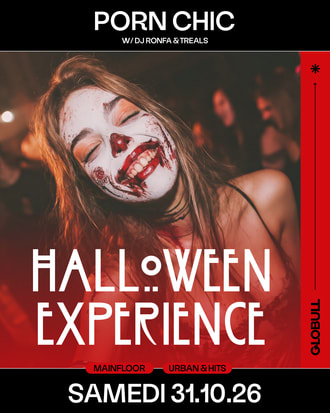 Affiche de l'événement Porn Chic x Halloween Experience, Soirée à thème le 31 octobre 2026.
