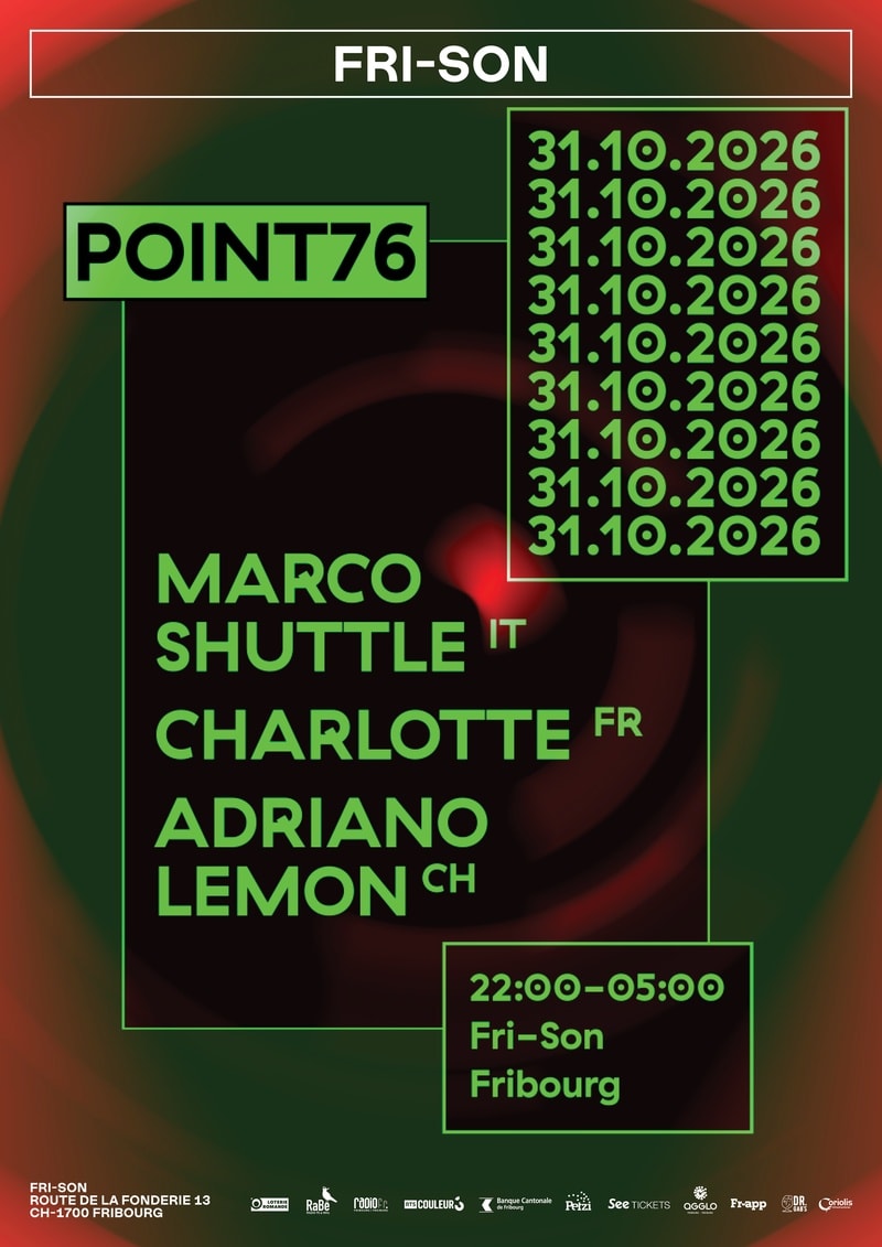 Affiche de l'événement POINT76 , DJ set le 31 octobre 2026.