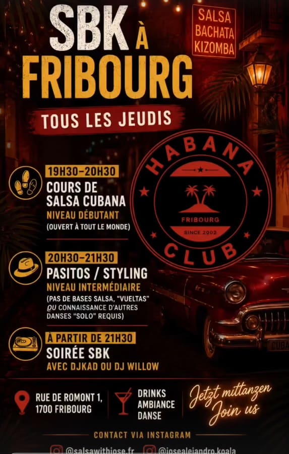 Affiche de l'événement SOIRÉE SBK, Soirée à thème le 2 juillet 2026.