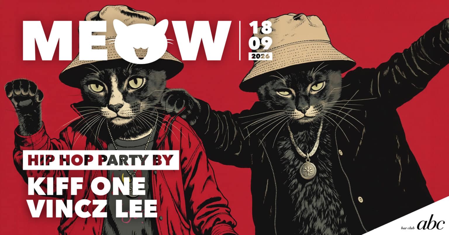 Affiche de l'événement MEOW, Soirée à thème le 18 septembre 2026.