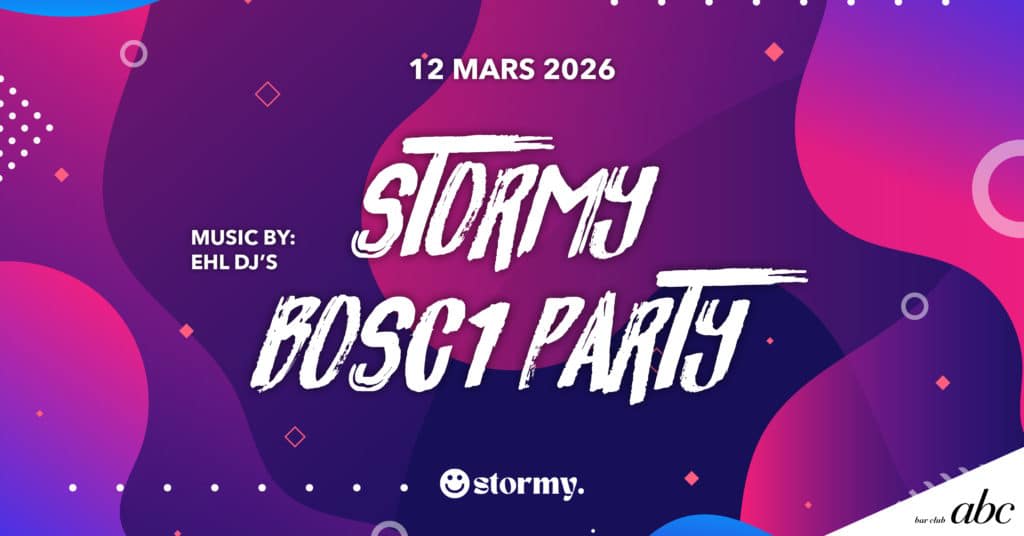 Affiche de l'événement STORMY BOSC1 PARTY, Soirée à thème le 12 mars 2026.