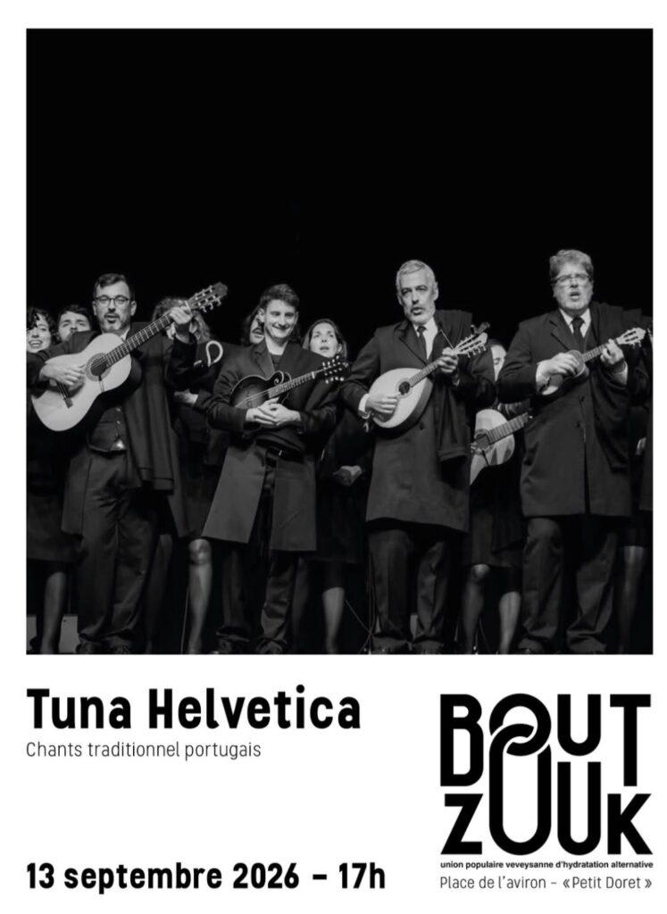 Affiche de l'événement Bout’Zouk présente: Tuna Helvetica, Concert le 13 septembre 2026.