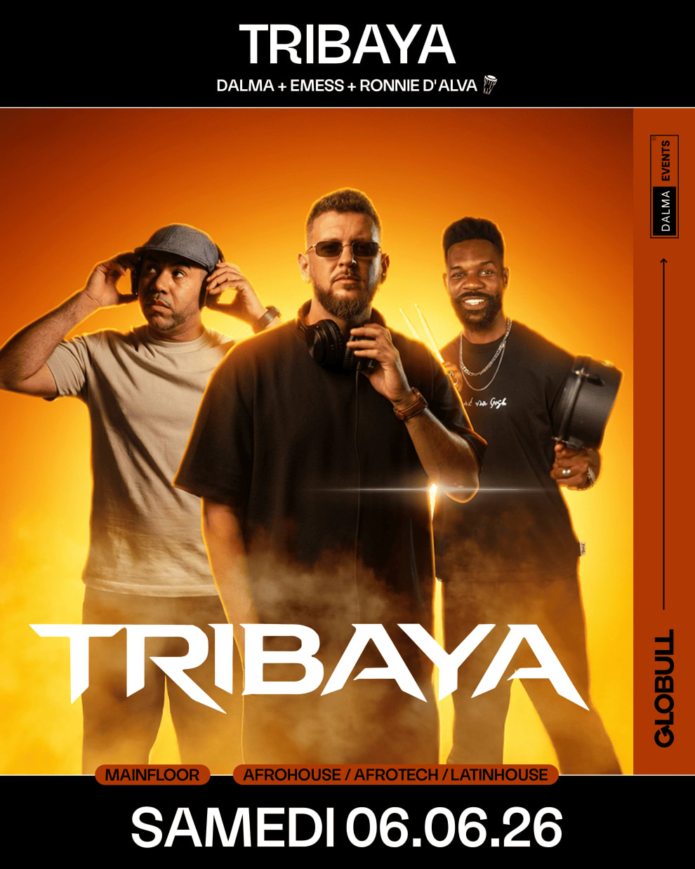 Affiche de l'événement TRIBAYA, DJ set le 6 juin 2026.