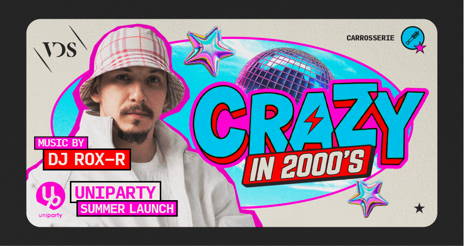 Affiche de l'événement Crazy in 2000's, DJ set le 19 juin 2026.