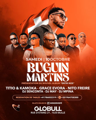 Affiche de l'événement buguin martins (CV) x presentation d'album, DJ set le 10 octobre 2026.