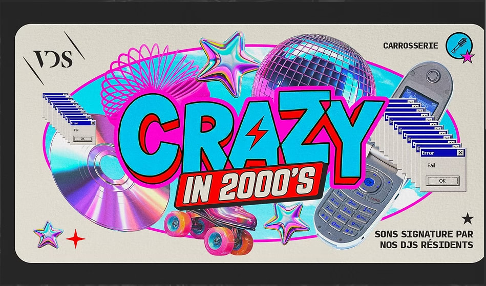 Affiche de l'événement Crazy in 2000, DJ set le 21 août 2026.