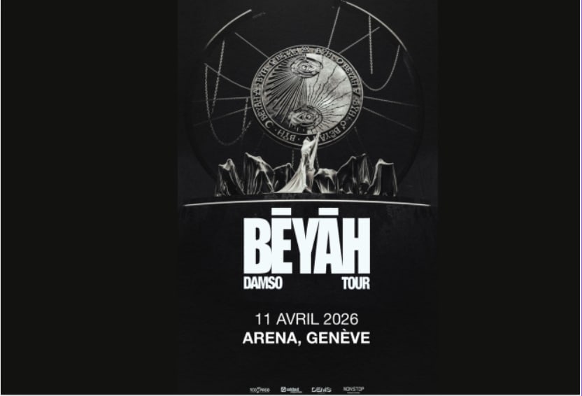 Affiche de l'événement DAMSO BĒYĀH TOUR, Concert le 11 avril 2026.