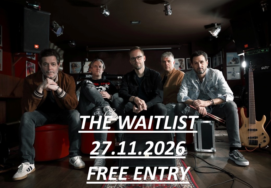 Affiche de l'événement Waitlist · Live at Mr Pickwick, Concert le 27 novembre 2026.