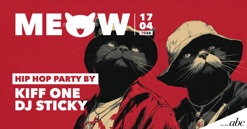 Affiche de l'événement MEOW, Soirée à thème le 17 avril 2026.