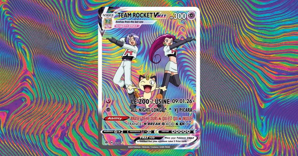 Affiche de l'événement  TEAM ROCKET [All Night Long], DJ set le 9 janvier 2026.