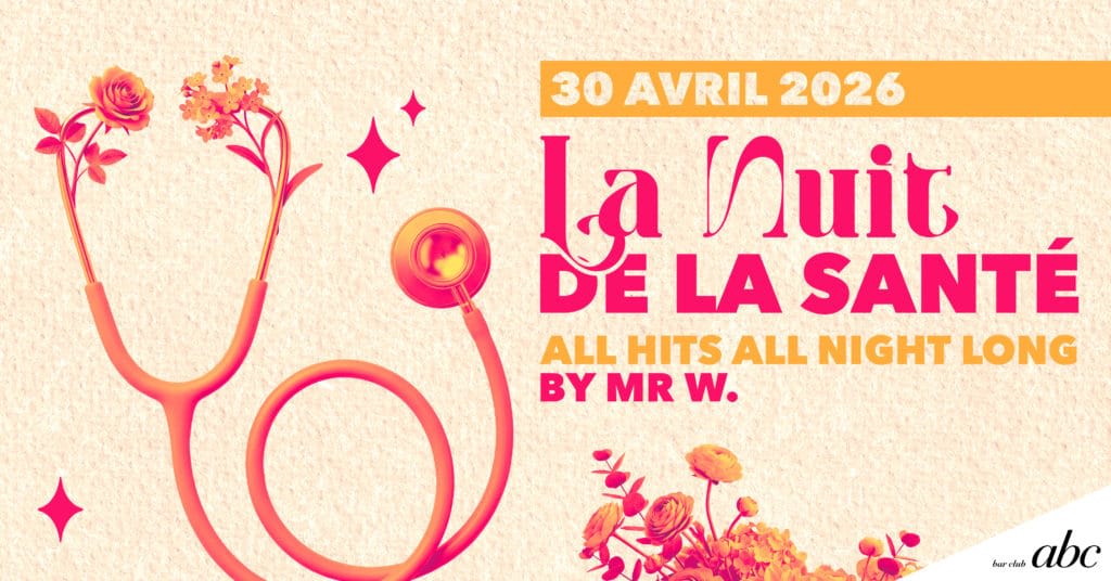 Affiche de l'événement NUIT DE LA SANTé, Soirée à thème le 30 avril 2026.