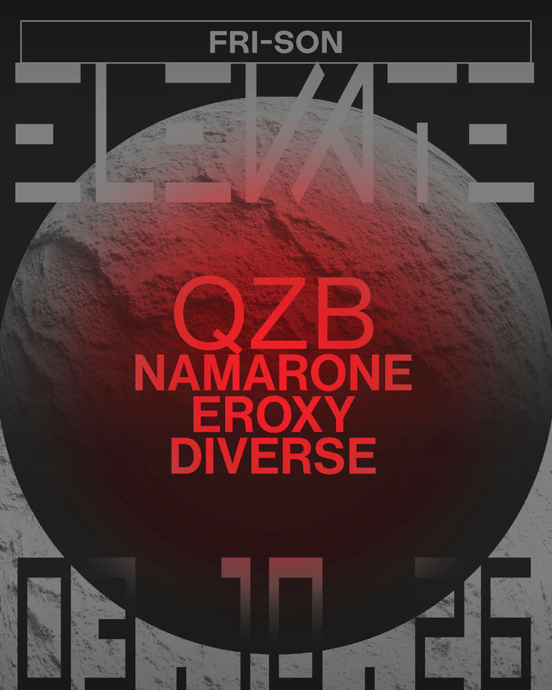 Affiche de l'événement  ELEVATE #14 , DJ set le 3 octobre 2026.