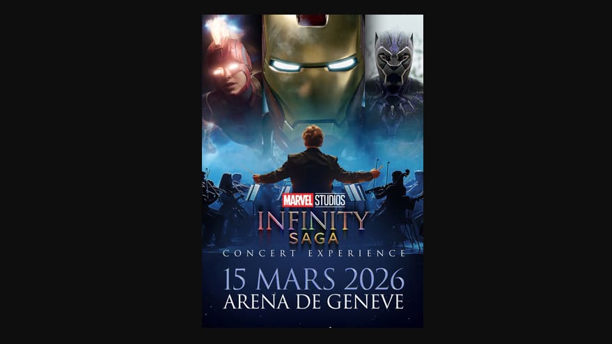 Affiche de l'événement MARVEL INFINITY SAGA, Concert le 15 mars 2026.