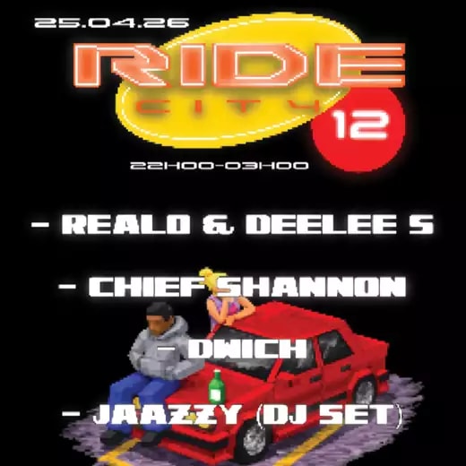Affiche de l'événement RIDE CITY #12, Concert le 25 avril 2026.