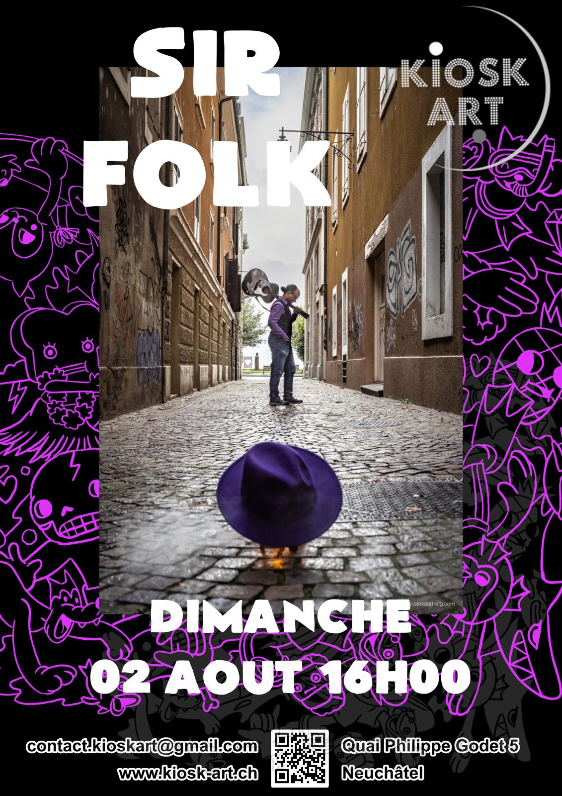 Affiche de l'événement Sir Folk, Concert le 2 août 2026.