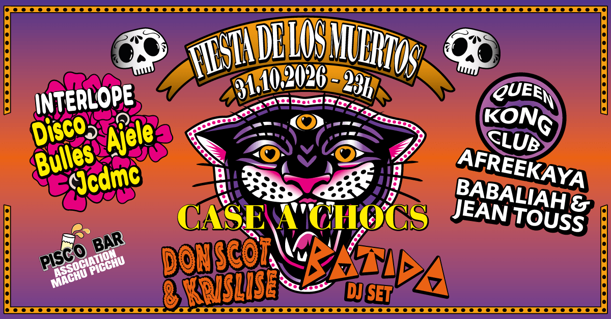 Affiche de l'événement FIESTA DE LOS MUERTOS, DJ set le 31 octobre 2026.