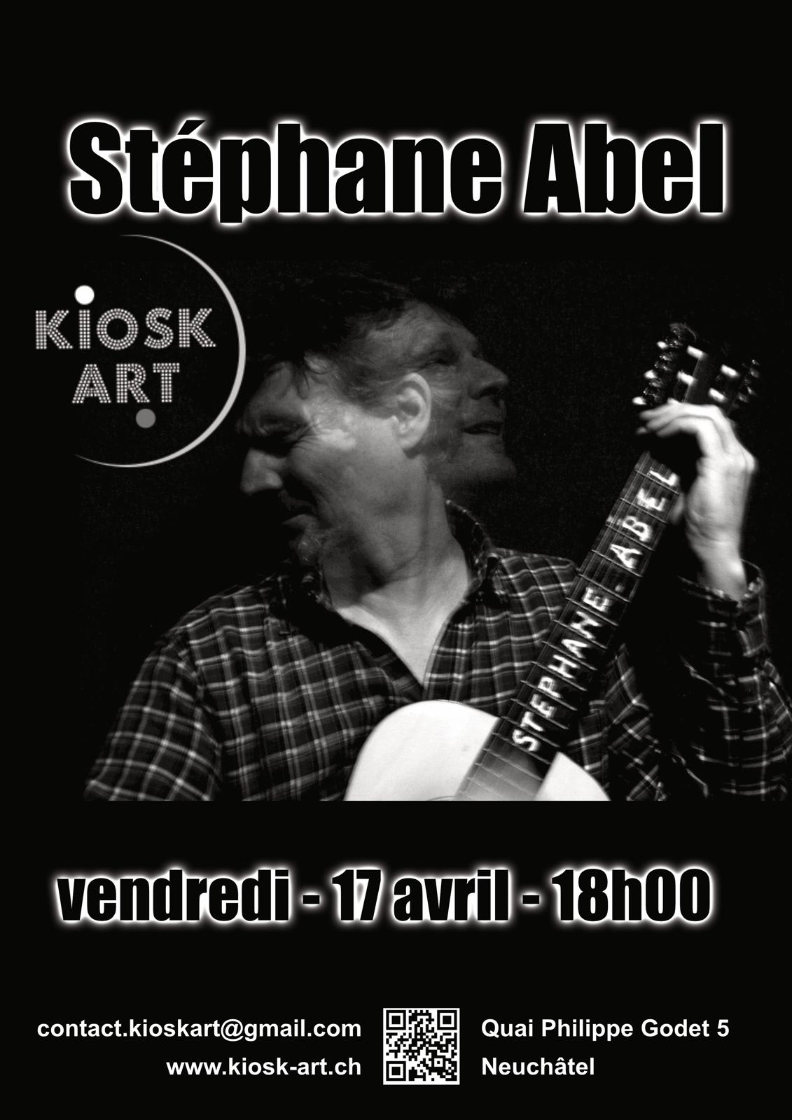 Affiche de l'événement Stéphane Abel  puis Murielle Groff, Concert le 17 avril 2026.