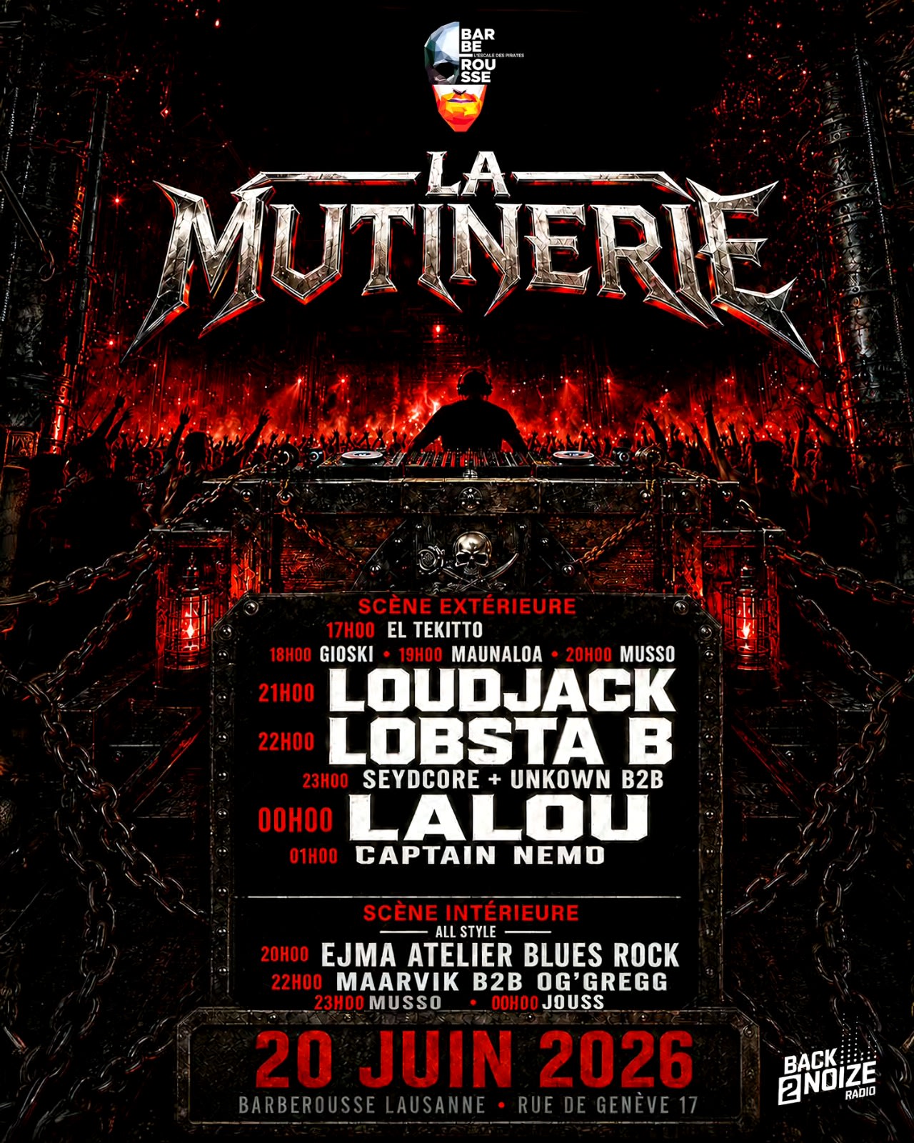 Affiche de l'événement LA MUTINERIE OPEN AIR, Festivals le 20 juin 2026.