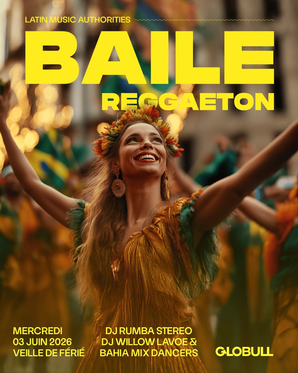 Affiche de l'événement BAILE REGGAETON, Soirée à thème le 3 juin 2026.