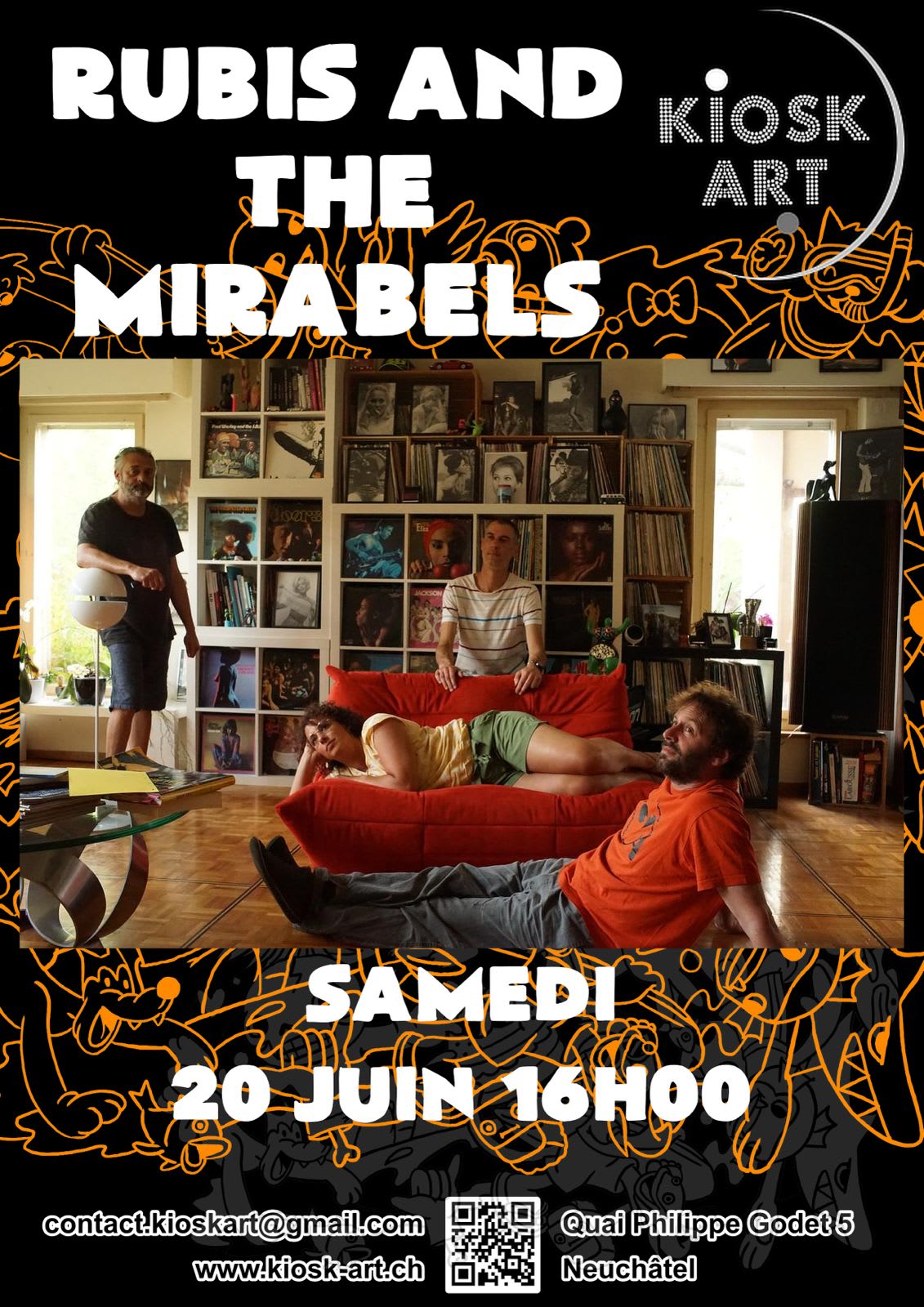 Affiche de l'événement Rubis and the Mirabels, Concert le 20 juin 2026.