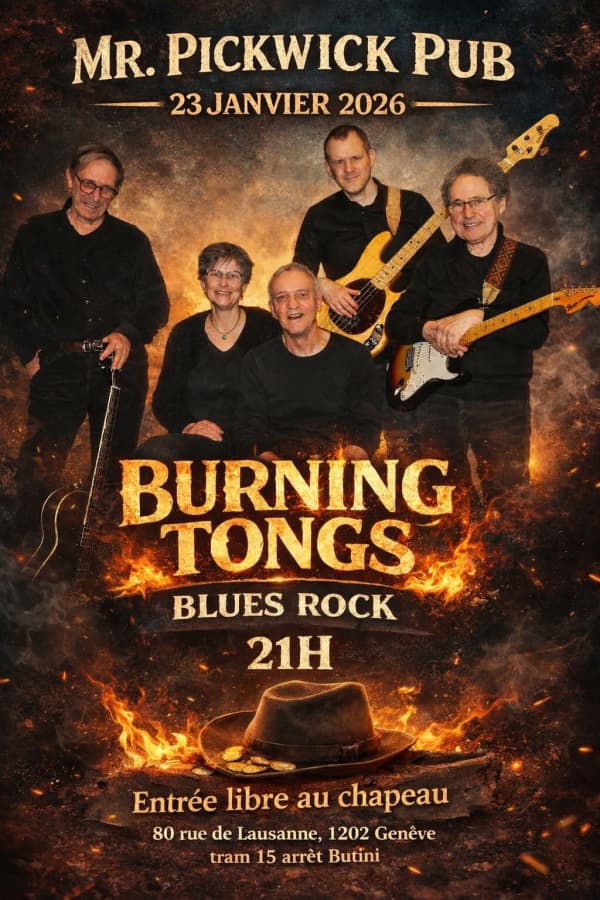 Burning Tongs - Mr. Pickwick Pub, Genève