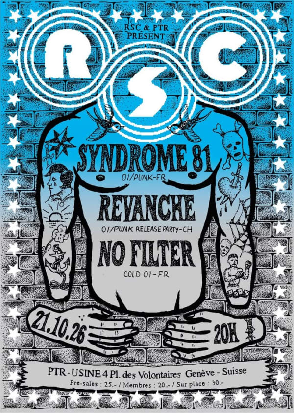 SYNDROME 81 x REVANCHE x NO FILTER - PTR [Usine], Genève