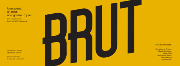 BRUT - Bar Club ABC, 1003 Lausanne