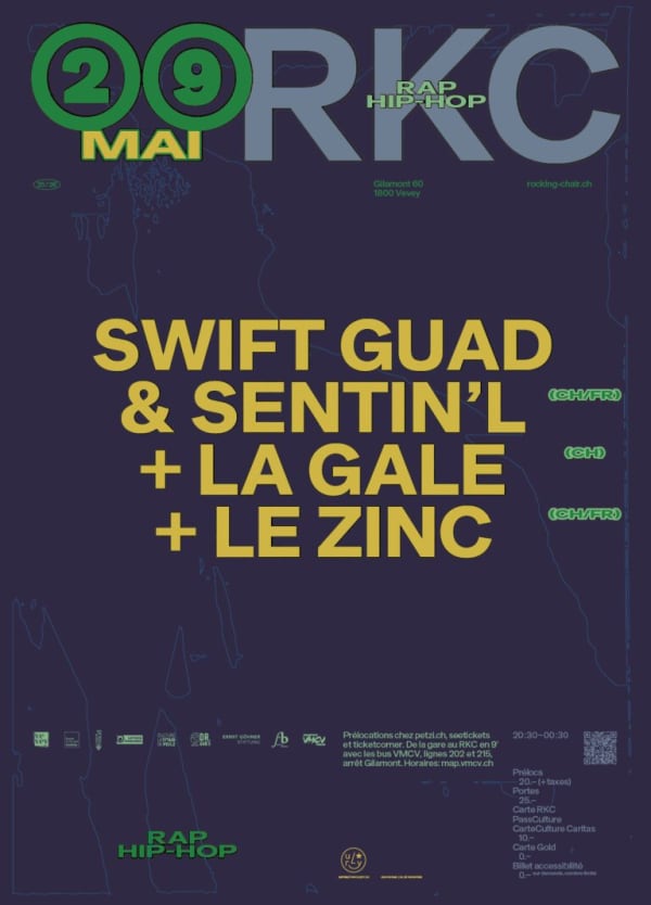Swift Guad & Sentin’l (CH/FR) + La Gale (CH) + Le Zinc (CH/FR) - Rocking Chair, Vevey