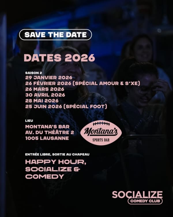Socialize Comedy Club - Agenda - Montana's, 1005 Lausanne