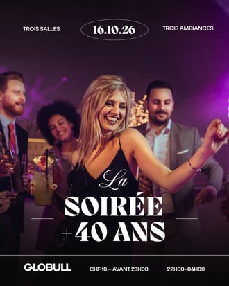 LA SOIRÉE +40 ANS - Globull, Bulle