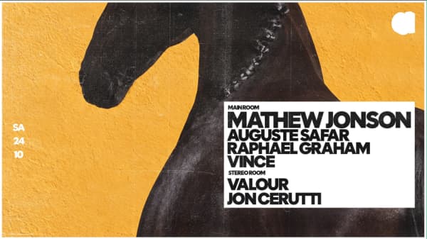 MATHEW JONSON · VINCE · AUGUSTE SAFAR & RAPHAEL GRAHAM · VALOUR - Audio Club, 1227 Genève