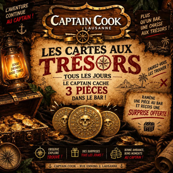 Chasse au trésor - Captain Cook, 1003 Lausanne