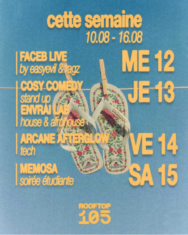 FACEB LIVE - Rooftop 105, Genève