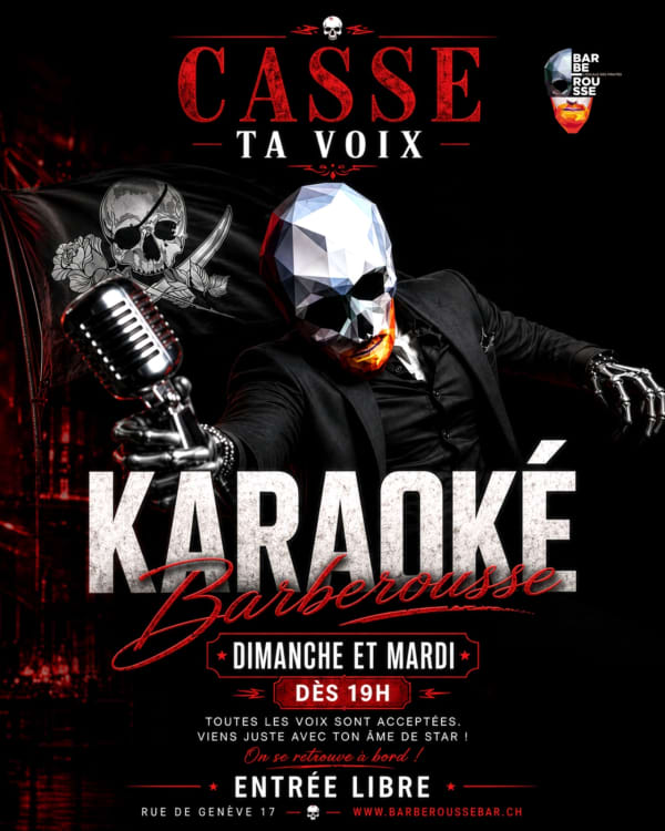 DIMANCHE - Karaoké + OPEN MIC ! - Barberousse, 1003 Lausanne