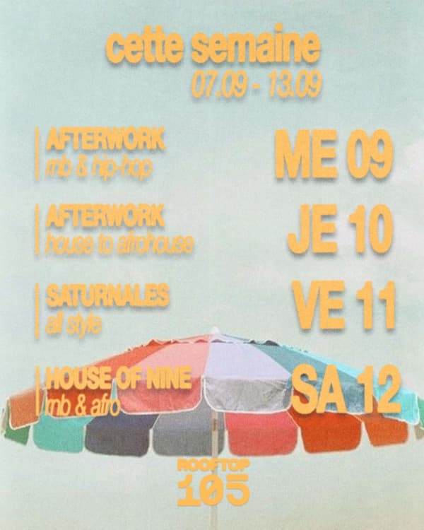 AFTERWORK - Rooftop 105, Genève