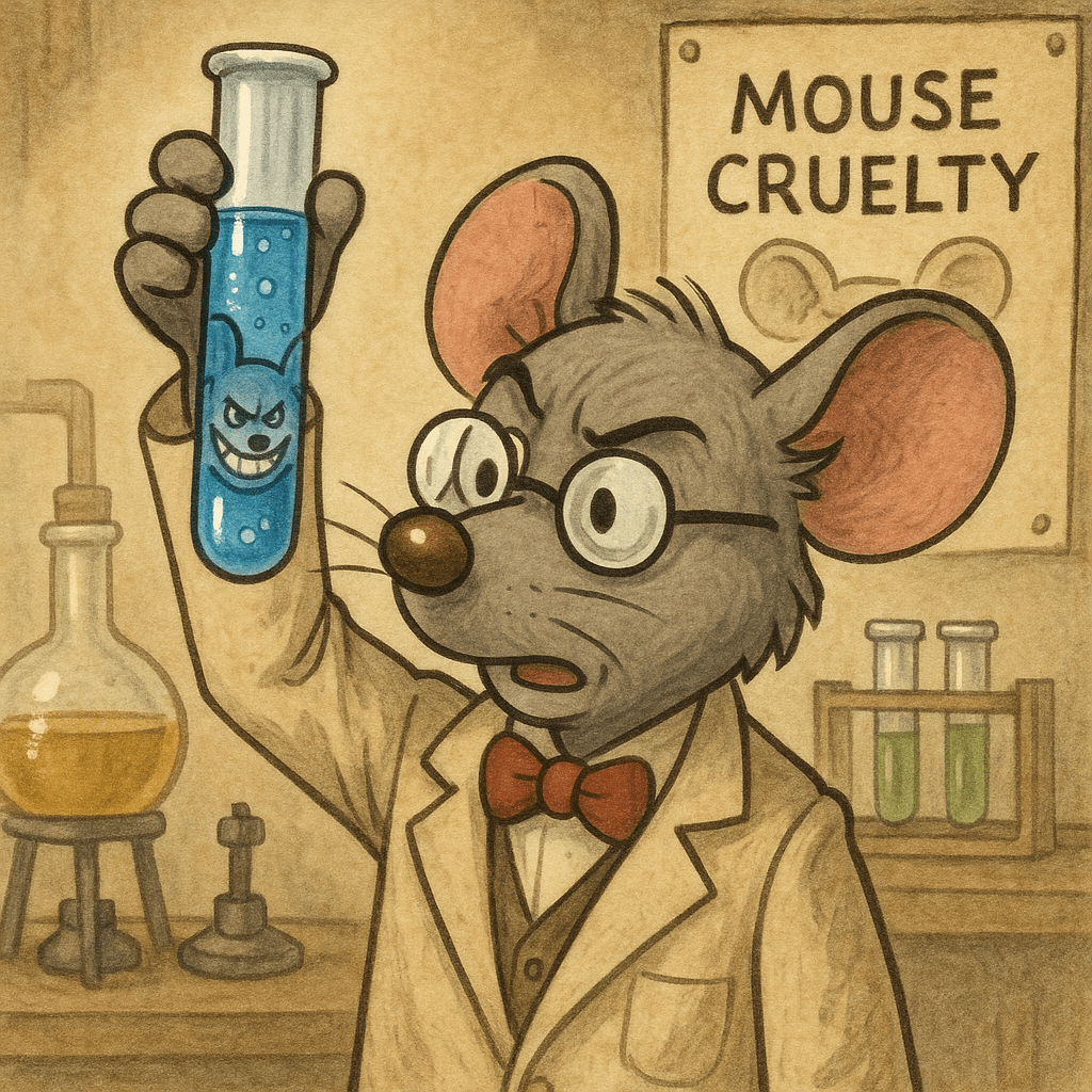 In the Mouse University lab, the Mouse Cruelty has been distilled from Mouse squ
